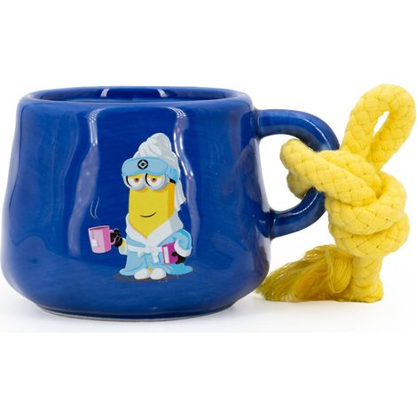 Vela perfumada Minions «Kevin», taza de cerámica, 40 h de duración, regalo ideal, cerámica, cera de parafina, algodón