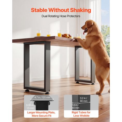 Pieds de Table Rectangulaires 750x600 mm Lot de 2 Pieds de (1/5)