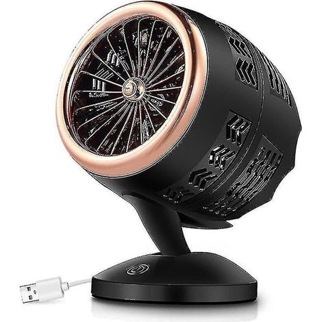 350w Espace USB Chauffage Ventilateur Ventilateur Portable Chauffage Rapide Thermostat Maison (1/4)