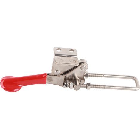 Pince à bascule à dégagement rapide, loquet push-pull réglable en acier inoxydable (1/5)