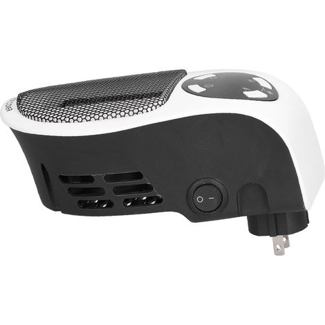 Mini radiateur électrique portable mural 500 W noir et blanc pour la maison (1/5)