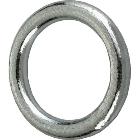 Anello tondo saldato Ø 5 x 40 mm. in acciaio zincato - 4 pz.