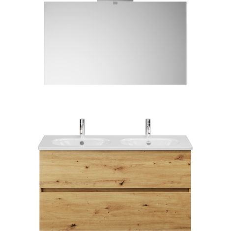 Burg Rocio Badmöbelset SGYR120 TxBxH 465x1205x2000, Eiche Dekor Urban