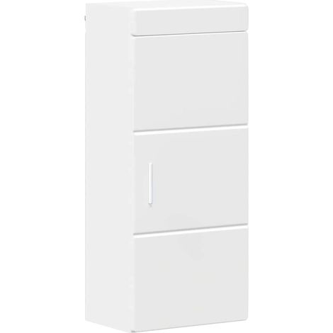 vidaXL Bathroom Wall Cabinet TULUM White 37 x 24.5 x 86 cm