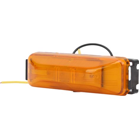 12/24V 4 LED Seitenmarkierungsleuchte, helles gelbes Licht, wasserdicht, universell für LKWs, Anhänger, Nutzfahrzeuge und PKWs. (1/3)