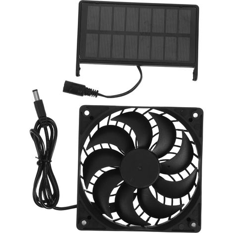 3W Solar Fan for Chicken Coops and with Solar Panel for Garden Sheds and Animal Ventilation (1/5)