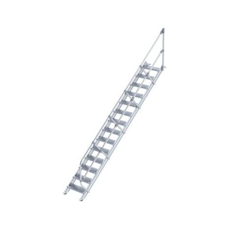 MUNK Treppe 45° inkl. einen Handlauf, 600mm Stufenbreite, 14 Stufen