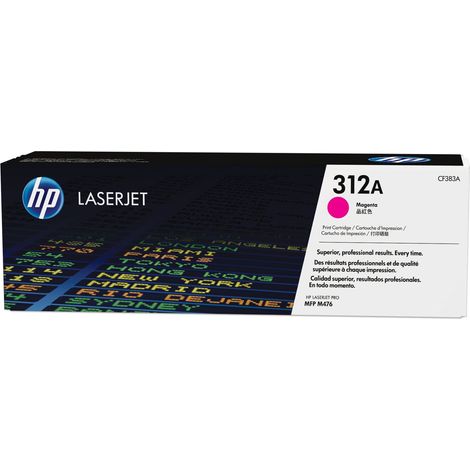 Cartouche de toner magenta d'origine HP 312A (CF383A) (1/3)