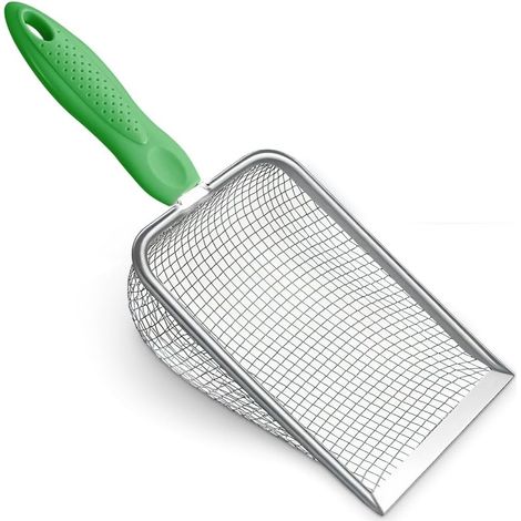 Pelle À Litière - Maille Acier Inoxydable 5 mm - Pour Chat Et Terrarium Reptiles - 28 x 7,5 cm - 1 Pièce (1/5)