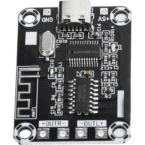 Carte d'amplificateur Bluetooth numérique PAM8403, noire (1/5)