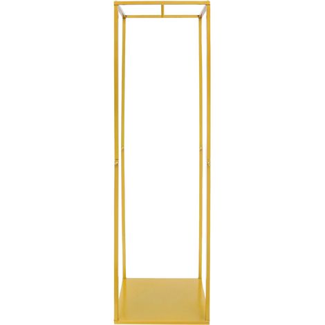 Metall Kleiderständer 50x182cm Gold Clothes Rail Stand Garment Coat Rack Display Stand mit Metall-Grundplatte, Display Dekoration Stand für Schlafzimmer, Wohnzimmer, Büro und Geschäft