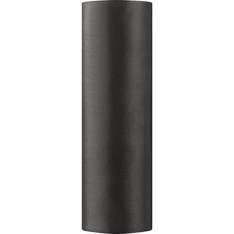 Satin lisse, noir, 0,16 x 9 m (1 pièce / 9 m)