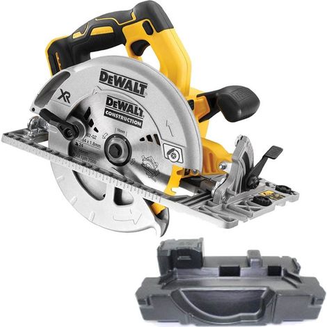 Dewalt DCS572N 18v XR Brushless 184mm Circular Saw + Guide Rail Base Bare Unit (1/4)