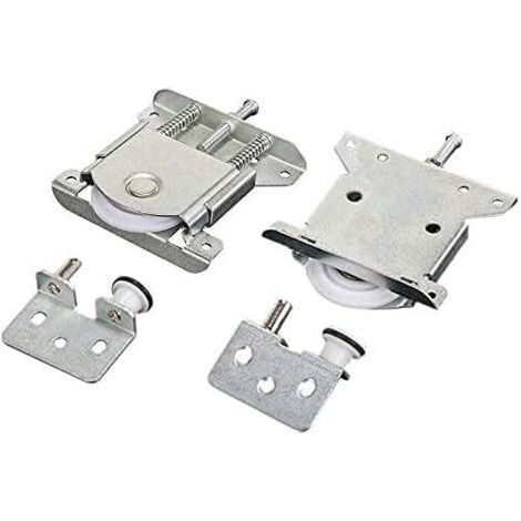 FENOPLASTICARoulette porte coulissante 2 pièces – Acier zinc et nylon – Charge 35 kg – Roues de 43 mm pour fonctionnement silencieux (1/3)