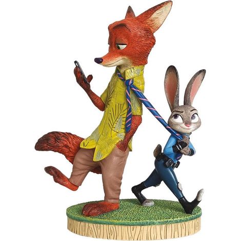 Enesco Disney Showcase 6013851 Statuetta Nick e Judy Zootopia resina dipinta a mano colore multicolore