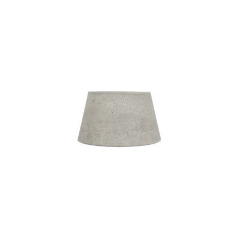 Salma E27 grauer Zement Lampenschirm 15dx12dx13h offen konisch
