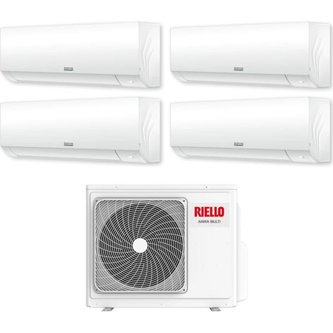 Klimagerät Riello Quadri Split Inverter Aaria Plus Serie 9+9+12 mit Aaria Multi 485 P R-32 Wi-Fi Optional 9000+9000+12000