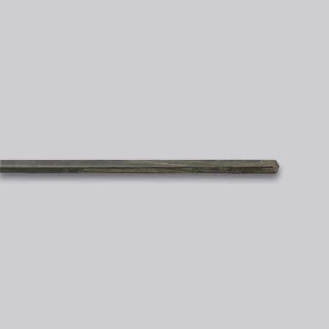 Tige en acier pour clapet d'air - En  8 x 8 mm  300 mm