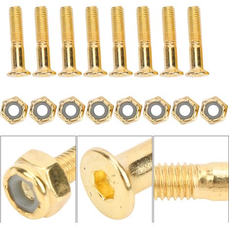 MS3301-8 Écrou en Alliage d'Aluminium 25mm pour Planche à Roulettes, Accessoire Professionnel Résistant