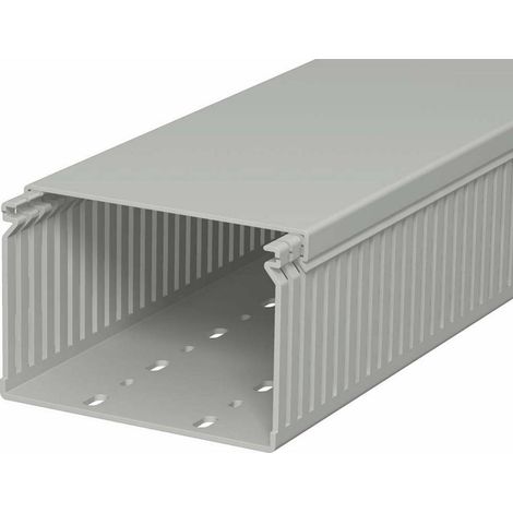Goulotte de câblage obo bettermann gris roche 2000x120 mm (1/2)