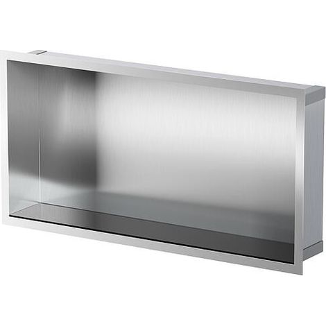 Niche murale pour douche avec cadre d’encastrement et manchette d’étanchéité 624x324x100mm, peint en blanc par poudrage (1/5)