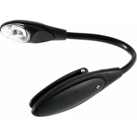 Mini Flexible Clip Luminous Book Light Laptop White LED Reading Lamp Compact Portable Student Dormitory Light (1/2)