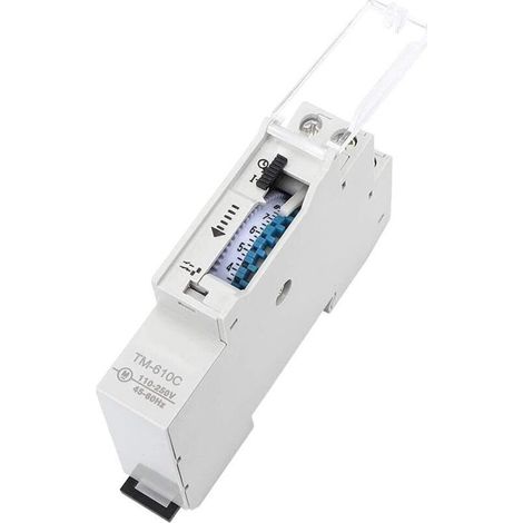 Interrupteur horaire TM610C pour rail DIN, minuterie intelligente 220V, commande synchro éclairage public (1/5)