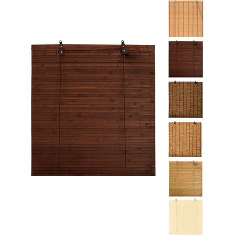 JARDIN202 - Persiana de Bambu Enrollables – Estor Bambu Natural para Interior 100x180 cm (Teka)