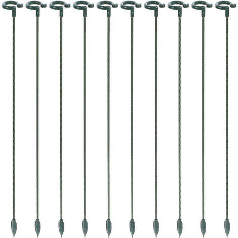 Un ensemble de 10 supports pour plantes en pot, comprenant des supports pour orchidées en forme de papillon, mesure 37,50 x 2,70 x 2,30 cm. (1/5)