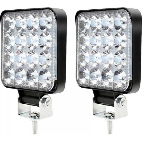 Lampe de travail LED 12 V 48 W 6 500 K, étanche IP67, robuste, pour tracteur, camion, moto, bateau, SUV (1/5)