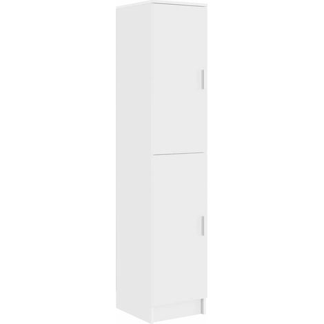 Buffet,Bahut,Highboard Blanc 35 x 39 x 168 cm Bois d'ingénierie CFW23197 (1/5)
