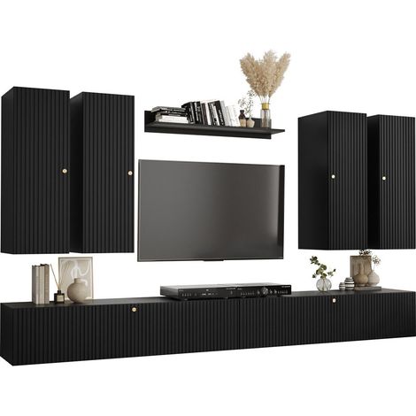 Conjunto de salón Anulio IV, Negro