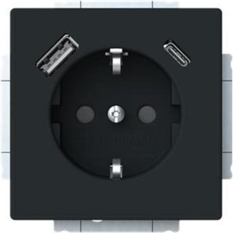 Busch Jaeger SCHUKO USB-A+C 20 EUCB2USBAC-885 Steckdose mit 1x USB-A und 1x USB-C