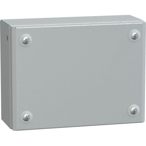 boite acier - spacial sbm - 150 x 200 x 80 mm - couvercle plein - schneider electric nsysbm15208 (1/2)