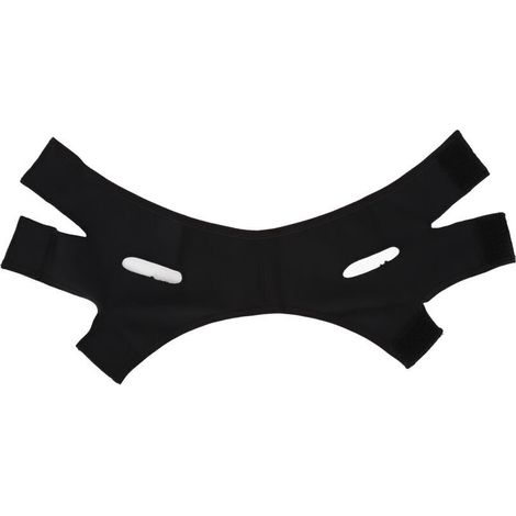 Sangle Amincissante Visage Noir Léger, Massage Portable, Ceinture Modelante V-Line Respirante (1/5)