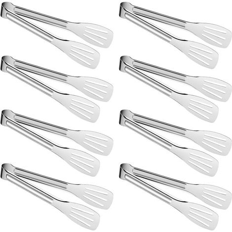Pinze da cucina in acciaio inox per servire cibi grigliati e insalate: antiscivolo, resistenti, lavabili in lavastoviglie ed ergonomiche - Crezuo