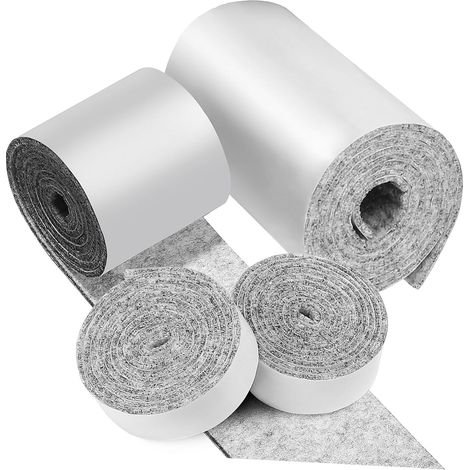 Lot de 4 rouleaux de ruban adhésif en feutre pour meubles, bandes (1/5)