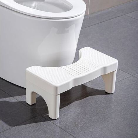 Marche-Pied Toilette Universel – Anti-Dérapant, Léger 400 g Design Physiologique 35°, Base Anti-Dérapante, Soulage Hémorroïdes, Syndrome Côlon Irritable & Constipation Pour Adultes, Enfants (1/5)