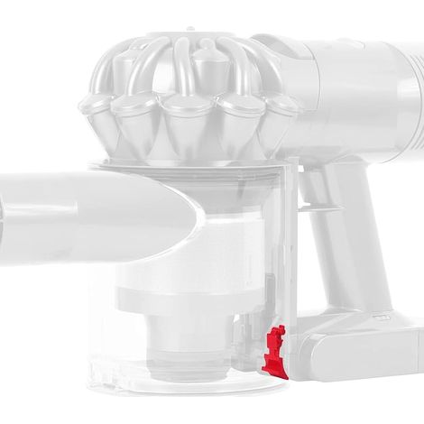 Bouton de verrouillage pour bac à poussière Dyson V8 V7 SV10 SV12 - Accessoire pour aspirateur - Pièces de rechange - Interrupteur de récupération de poussière avec ressort (1/5)