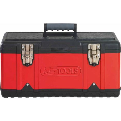 KS TOOLS cassetta porta attrezzi in lamiera d'acciaio con inserti in plastica, 395x180x170mm - 850.0355 (1/3)