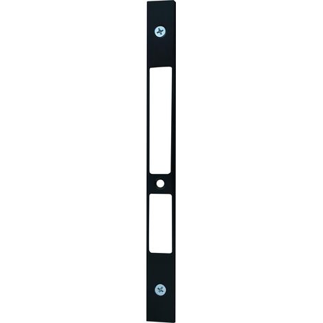 Serrure double européenne en aluminium, finition noire, 225 x 22 x 6,15 mm (1/5)