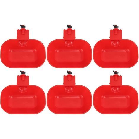 Bebederos automáticos para aves de corral de 6 piezas, bebedero grande de ABS reforzado, bebedero automático para pollos, perros y patos, rosca macho G1/8 (1/5)