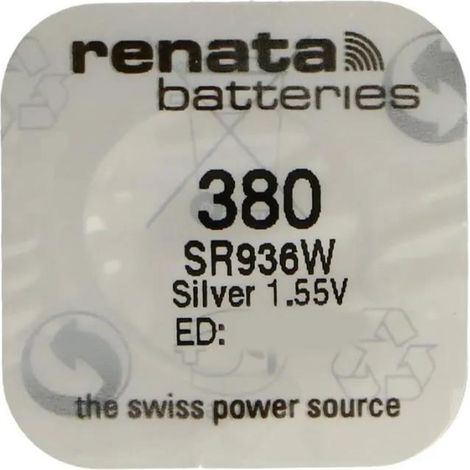 Pile bouton renata 380 SR936W 1 55 volts 9 5 millimètres