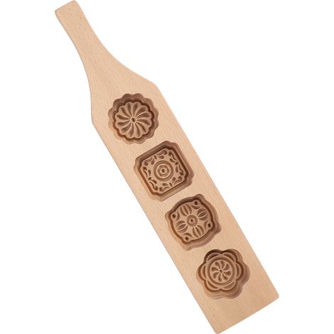 Moule à gâteau de lune en bois, moule à pâtisserie pour la fabrication de gâteaux de haricots mungo glacés, outils de cuisson (1) (1/5)