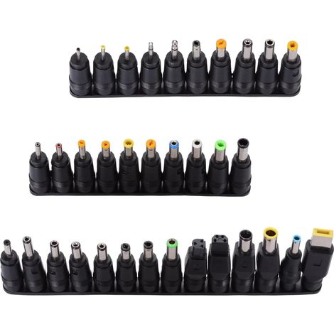 34 Types Adaptateur d'alimentation DC 5,5 x 2,1 mm Connecteur Universel CC Plugs Femelle à Mâle Adaptateur Barrel Jack CC Conseils Connecteur (1/5)
