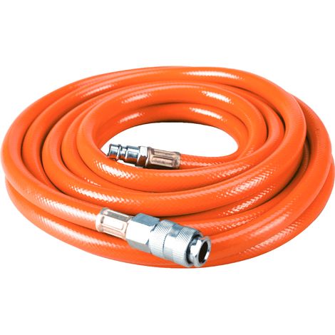 Tubo aria compressa flessibile per compressore 10 mt raccordo rapido 3/8&quot 475ev (1/4)