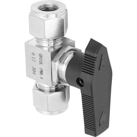 Vanne à Aiguille Haute Pression 2 Voies en Inox 304 pour Régulation de Débit Eau, Gaz, Huile - Modèle SS‑44S6Ф12 (1/5)