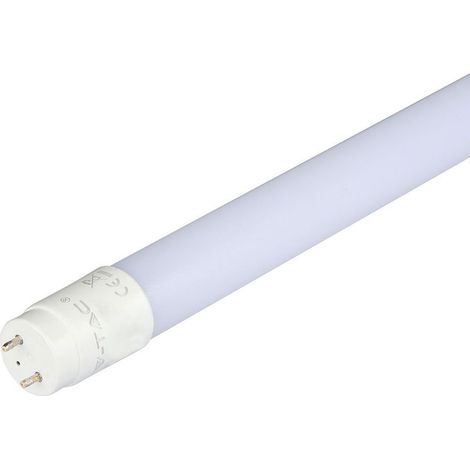 Tubo LED V-TAC T8 18W G13 120cm con cebador incluido, no giratorio, blanco cálido