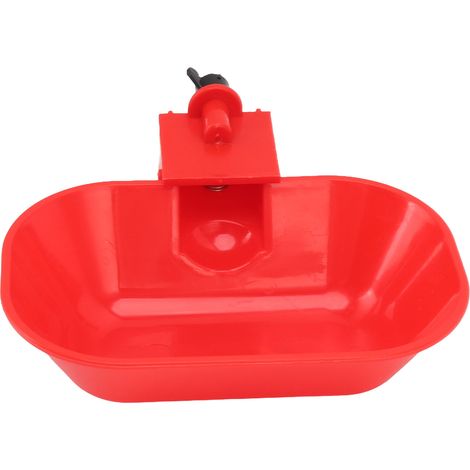 Lot de 6 abreuvoirs automatiques pour volailles, grands bols épais en ABS pour chats, chiens, poules et canards. Filetage mâle G1/8. (1/5)