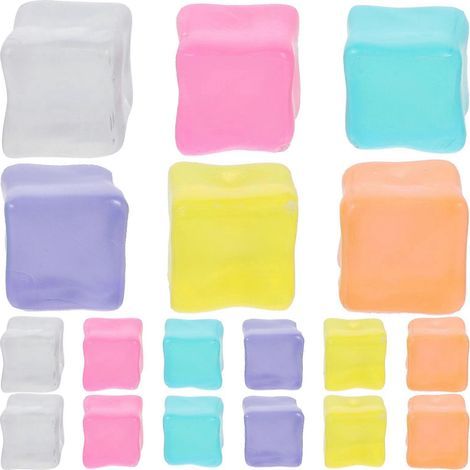 25 wiederverwendbare und waschbare Acryl-Eiswürfel – 1,70 x 1,70 x 1,70 cm (1/4)